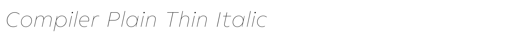 Compiler Plain Thin Italic image